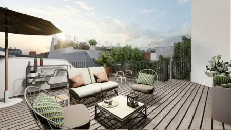 Gürtel neu interpretiert – Wohnprojekt der Extraklasse: Stylisches Loftstudio mit Galerie, Innenhof-Balkon & privater Dachterrasse - Titelbild