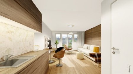 Gürtel neu interpretiert – Wohnprojekt der Extraklasse, smarte Wohnlösung – modernes, geräumiges Studio mit privater Terrasse & sensationellem Stadtblick