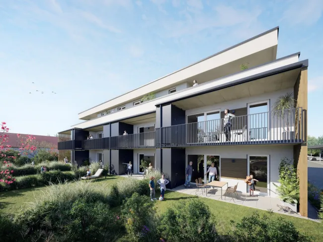 3-Zimmer-Wohnung | ca. 70 m² | Balkon | Neubau - Bild