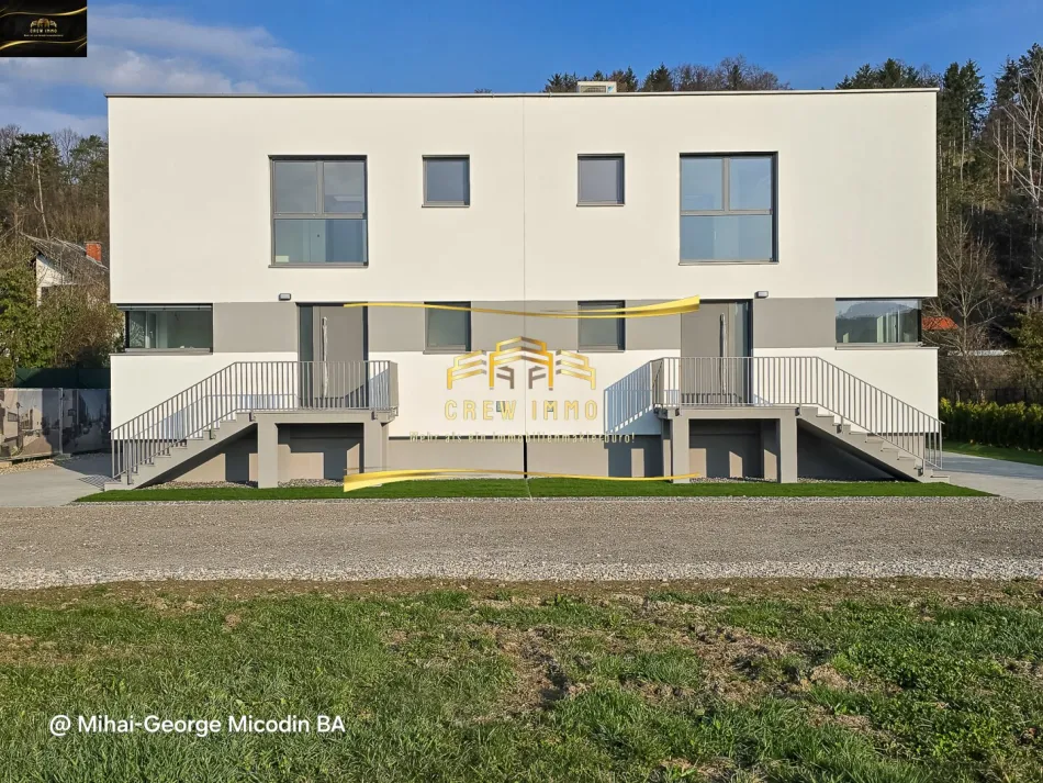 Moderne Doppelhaushälfte in Seebenstein: 5 Zimmer, Garten, Terrasse, Stellplatz, Erstbezug! - Titelbild