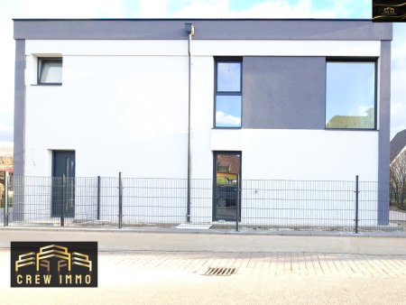 Miete mit Kaufoption - Moderne Doppelhaushälfte in Wimpassing, 4 Zimmer, Garten, Erstbezug.
