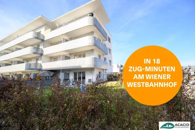 große 3-Zimmerwohnung mit optimalem Grundriss im Wohnpark Tullnerfeld - im Grünen wohnen, aber in der Stadt arbeiten - Tiefgaragenplatz optional möglich! - Titelbild