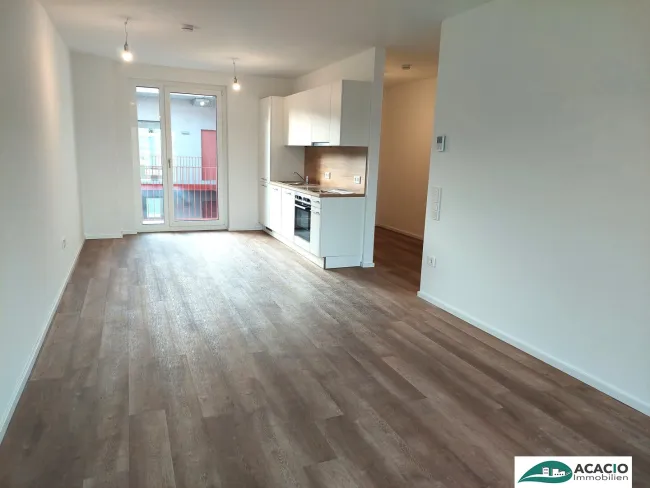 3-Zimmerwohnung in neuer Wohnhausanlage mit großer Loggia und tollem Ausblick auf Grünanlage mit toskanischem Flair - Neubau - Erstbezug - Tiefgarage vorhanden - Titelbild