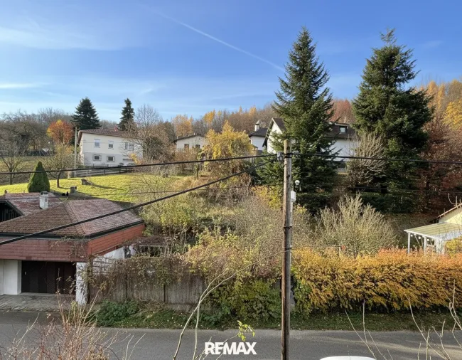 Ausblick vom Balkon
