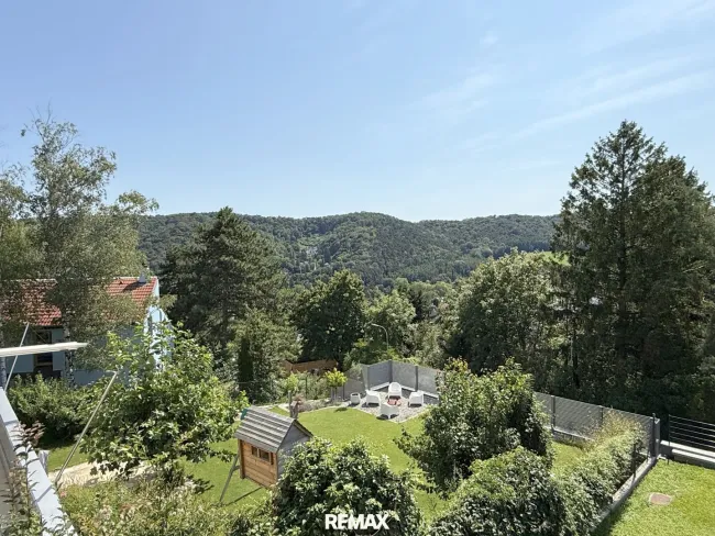 Ausblick vom Balkon