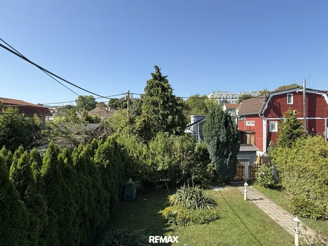 Blick vom Balkon
