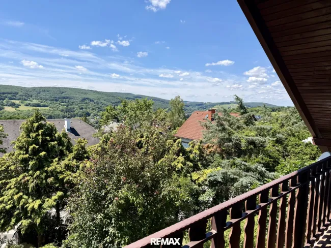 Ausblick vom Balkon