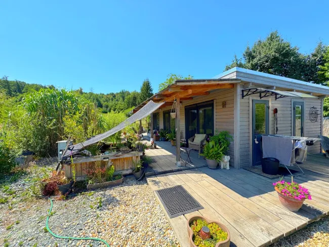 GÜSSING - Traumhafter Baugrund mit Burgblick | Tiny House sofort bewohnbar | Bungalow mit Pool bereits bewilligt - Bild