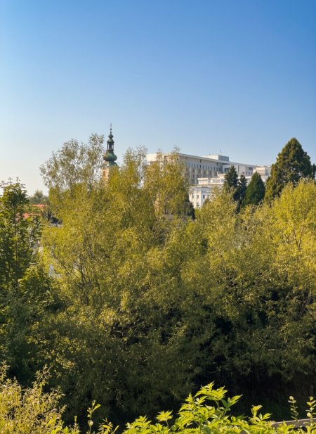 Nähe LKH - Perfekte Lage Charmante, gemütliche und sonnige 3-Zimmer-Wohnung mit Balkon mit Blick ins Grüne und auf den Leonhardbach!