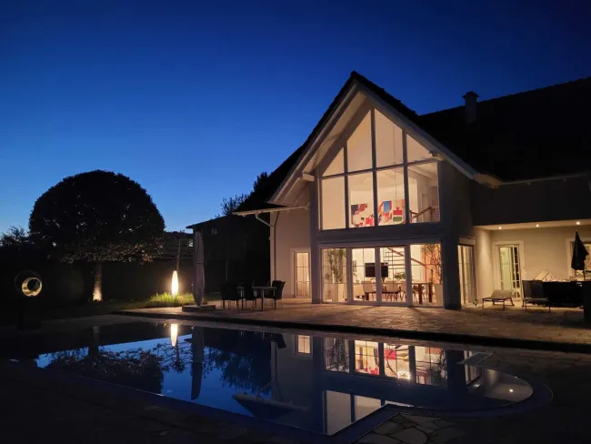 Lieboch! Luxuriöse Designervilla mit Wellness, Panoramablick & absoluter Privatsphäre! - Bild