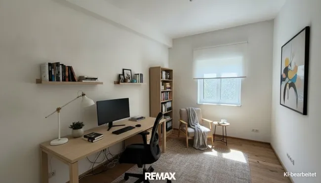 KI generiert Arbeitszimmer