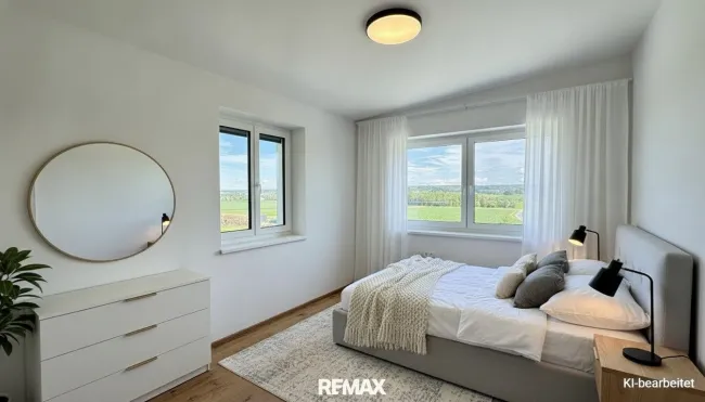 KI generiert Schlafzimmer OG