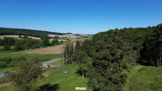 Drohnenansich Blick nach Westen