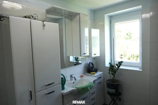 Badezimmer im Dachgeschoss