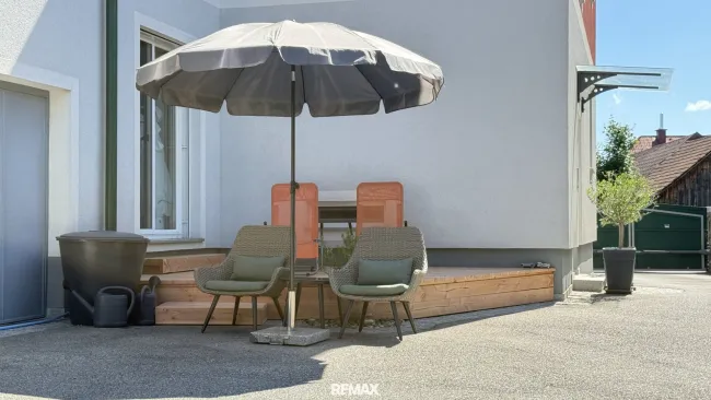 Terrasse im Innenhof