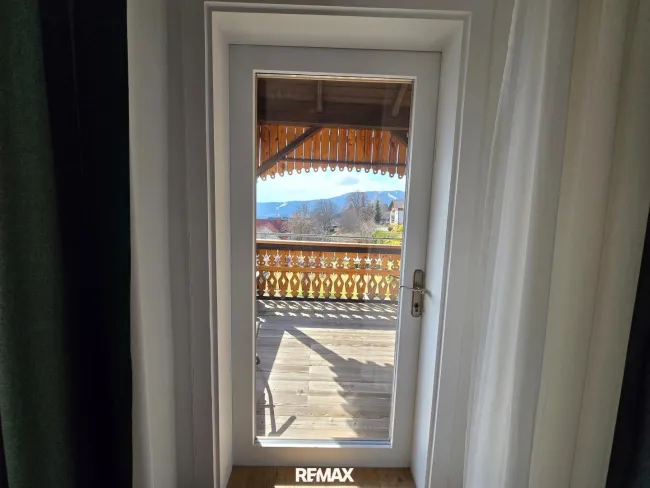 Sicht auf den Balkon