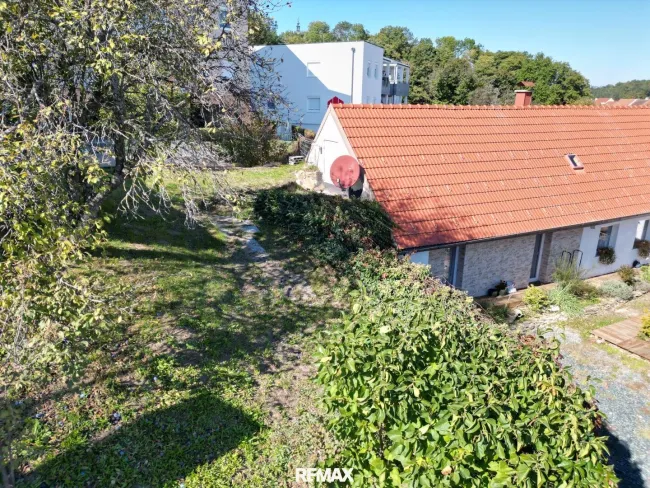 terrassenförmige Gartenanlage
