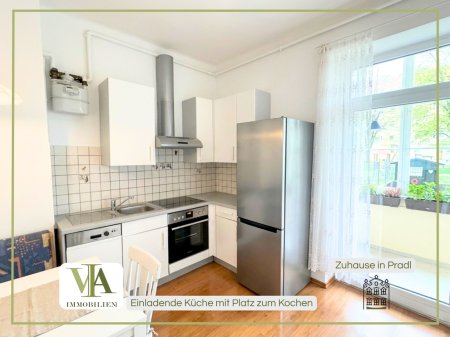 Zentral gelegene 2-Zimmer-Wohnung mit ca. 60 m² Wohnfläche und verglastem Balkon in Pradl