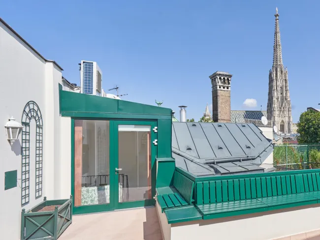 Terrasse mit Stephansturmblick