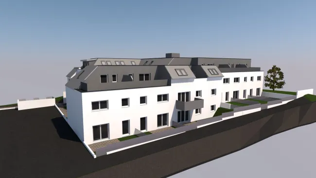 Baukörper Perspektive Nordwest