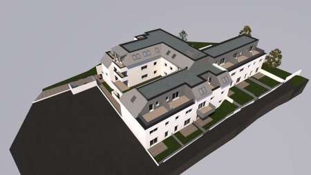 Baukörper Perspektive Nordwest