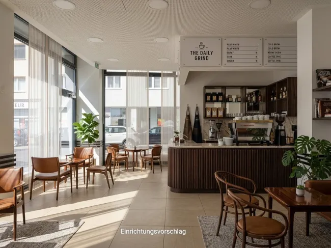 Gut gelegenes GESCHÄFTSLOKAL! Ideal für die Verwirklichung eines Coffeeshops! NUTZEN SIE JETZT DIE CHANCE! - Bild