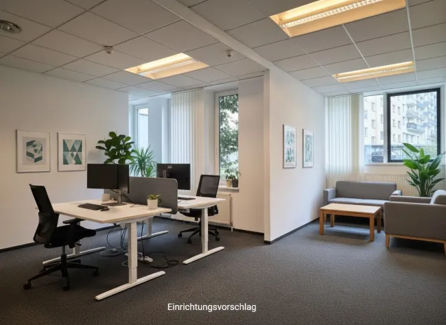 Grosse BÜROFLÄCHE in erstklassiger Lage im Erdgeschoss - Bild