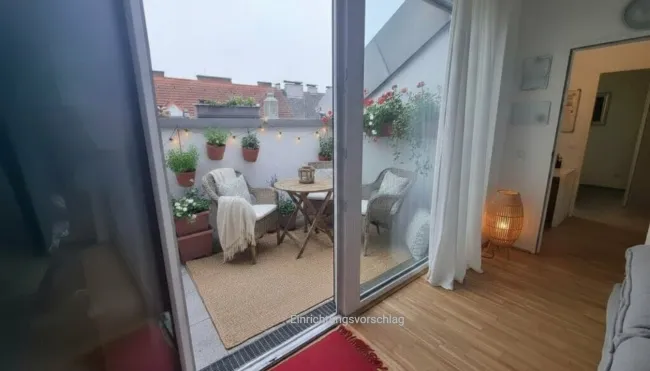 Urbanes Wohnen - 2 Zimmerwohnung mit TERRASSE und NEUER KÜCHE - Titelbild