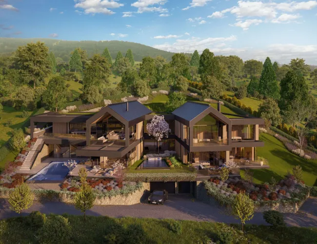 Prestige-Grundstück mit Traunsee-Panorama und Studie für eine Luxusvilla - Titelbild