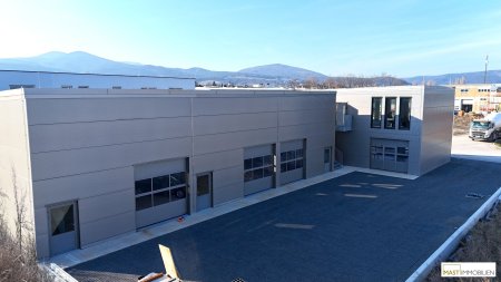 Moderne Neubauhalle im aufstrebenden Industrieviertel von Sooß – flexible Flächen ab sofort verfügbar