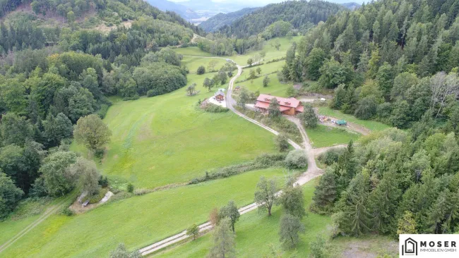 Kärnten - nähe Brückl "ca. 65 ha große Selbstversorger Liegenschaft" - Blackout sicher - eigene Stromversorgung - Wasserquellen und Top allein Lage - Titelbild