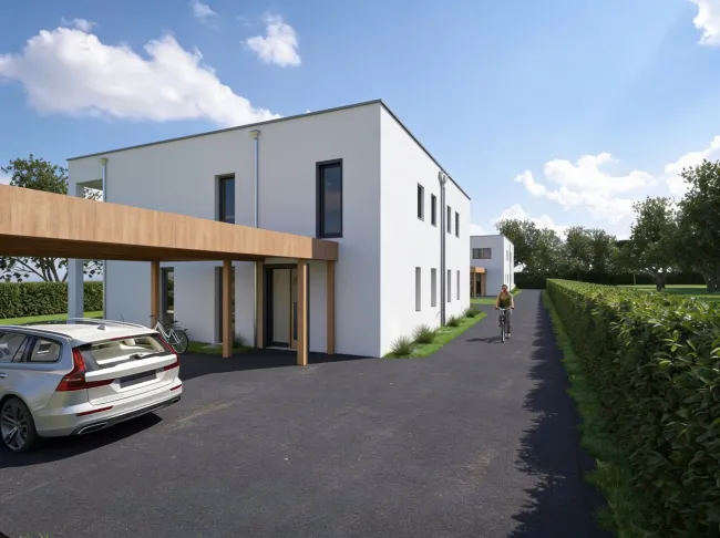 Traumhafte Doppelhaushälfte in Lerchenau: Erstbezug mit Garten, Balkon & Terrasse! PROVISIONSFREI, direkt vom Bauträger! - Bild