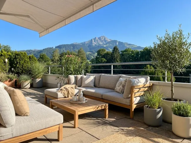 St. Johann in Tirol – Hochwertige Maisonettewohnung im Tiroler Landhausstil mit ca. 106 m² Wohnfläche, großzügiger Sonnenterrasse (ca. 44 m²) und zwei im Kaufpreis enthaltenen Tiefgaragenstellplätzen - Titelbild