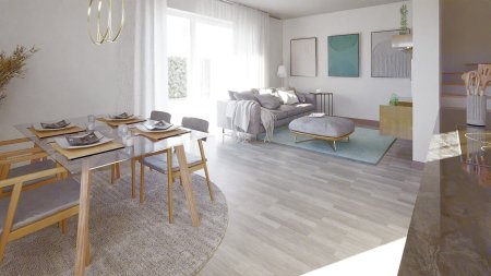 Provisionsfrei: ziegelmassives Niedrigenergiehaus (Erstbezug), nahe der alten Donau mit 4 Zimmern, Terrasse, Süd/West-Garten und Parkplatz (Baurecht 100 Jahre)