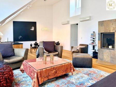 Design-Penthouse mit Panorama-Dachterrasse nahe Belvedere