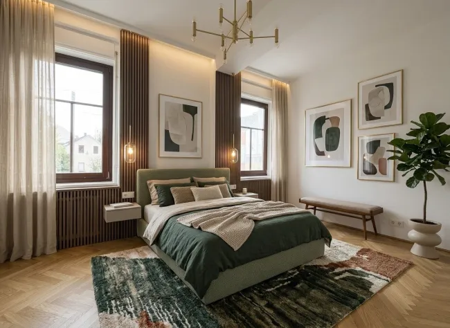 Zimmer 1 Schlafzimmer - mögliche Einrichtung