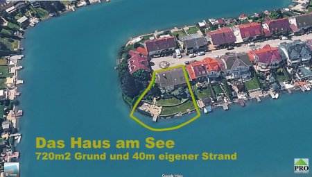 Das Haus am See mit Ausbau-Potential. Der Traum vom eigenen Badestrand. Nähe Wien-Schwechat.