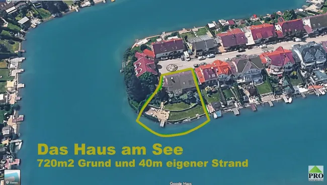 Das Haus am See mit Ausbau-Potential. Der Traum vom eigenen Badestrand. Nähe Wien-Schwechat. - Bild