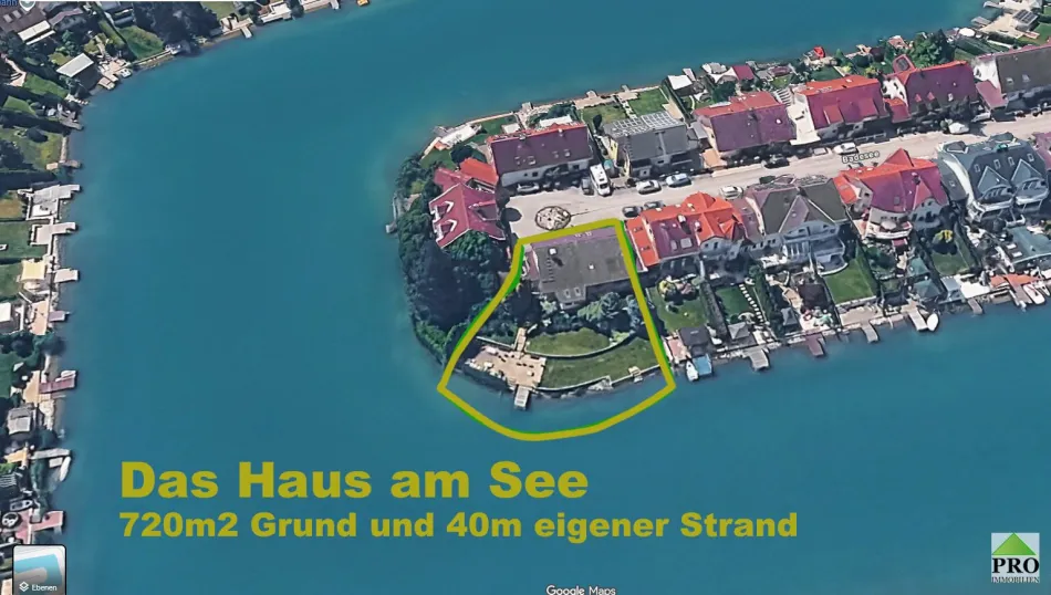 Das Haus am See mit Ausbau-Potential. Der Traum vom eigenen Badestrand. Nähe Wien-Schwechat. - Bild