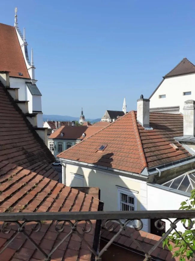 Spätgotischer Bau 15 Jhd im Zentrum Krems, 169m² mit Balkon, Terrasse und 1000 Jahre altem Weinkeller - Bild