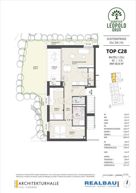 3-Zimmer-Gartenwohnung, Top C28, Innsbruck