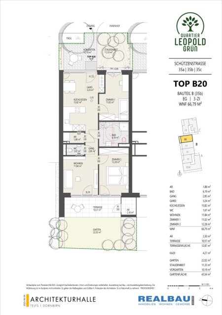 3-Zimmer-Gartenwohnung, Top B20, Innsbruck