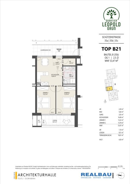 Investitionspaket mit Dachgarten: 3 Neubau-Wohnungen, Innsbruck Ost