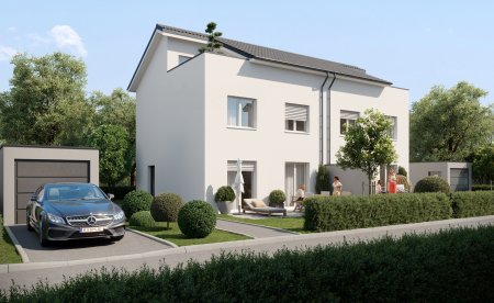 Leistbare Neubau Doppelhäuser 128 m², Kauf ab nur € 1.505,- /Monat, hohe Förderung fix 1,5%/10 J., Galerie, Dachterrasse, Eigengarten, Einzelgarage