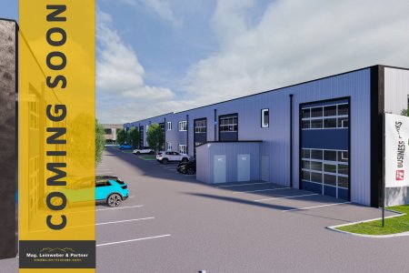 COMING SOON! Betriebs-/Produktions- oder Lagerhallen mit Flächen von 58 - 215 m² zum Kaufen / Mieten für Start-Ups und Gewerbebetriebe im Gewerbepark Perg