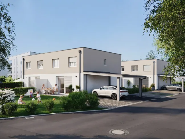 MIETFREI IN DIE ZUKUNFT AB € 1.090,- / MONAT! Schlüsselfertige Doppel- & Reihenhäuser mit großzügige Gartenfläche in attraktiver Lage in Rüstorf / Schwanenstadt - Titelbild