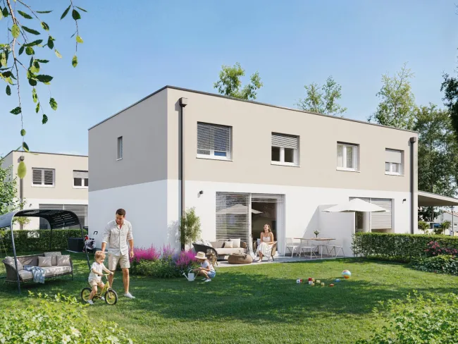 MIETFREI IN DIE ZUKUNFT AB € 1.090,- / MONAT! Schlüsselfertige Doppel- & Reihenhäuser mit großzügige Gartenfläche in attraktiver Lage in Rüstorf / Schwanenstadt - Bild