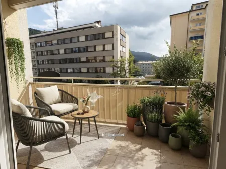 Eigentumswohnung mit westseitiger Loggia im Hochparterre