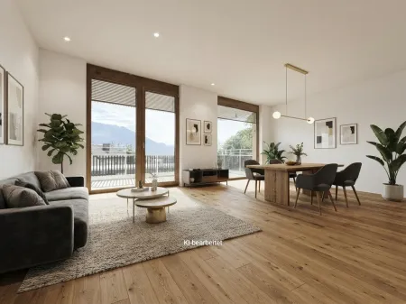 Neubau Eigentumswohnung mit großem südwestseitig überdachtem Balkon, zweitwohnsitzfähig!