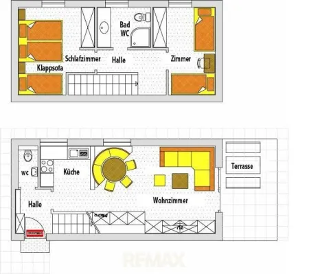 Grundriss Maisonette